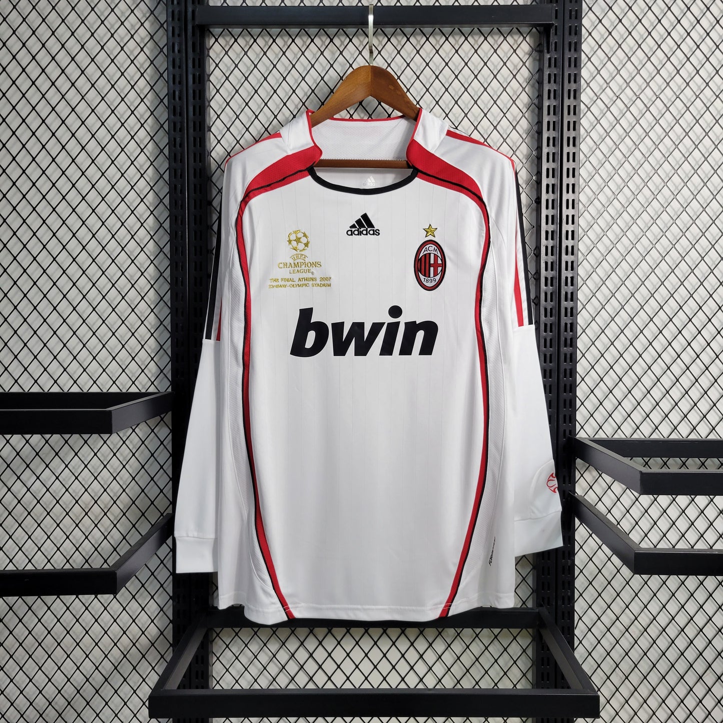 AC Milan Alternativa 06/07 Final Champions League - Manga Comprida