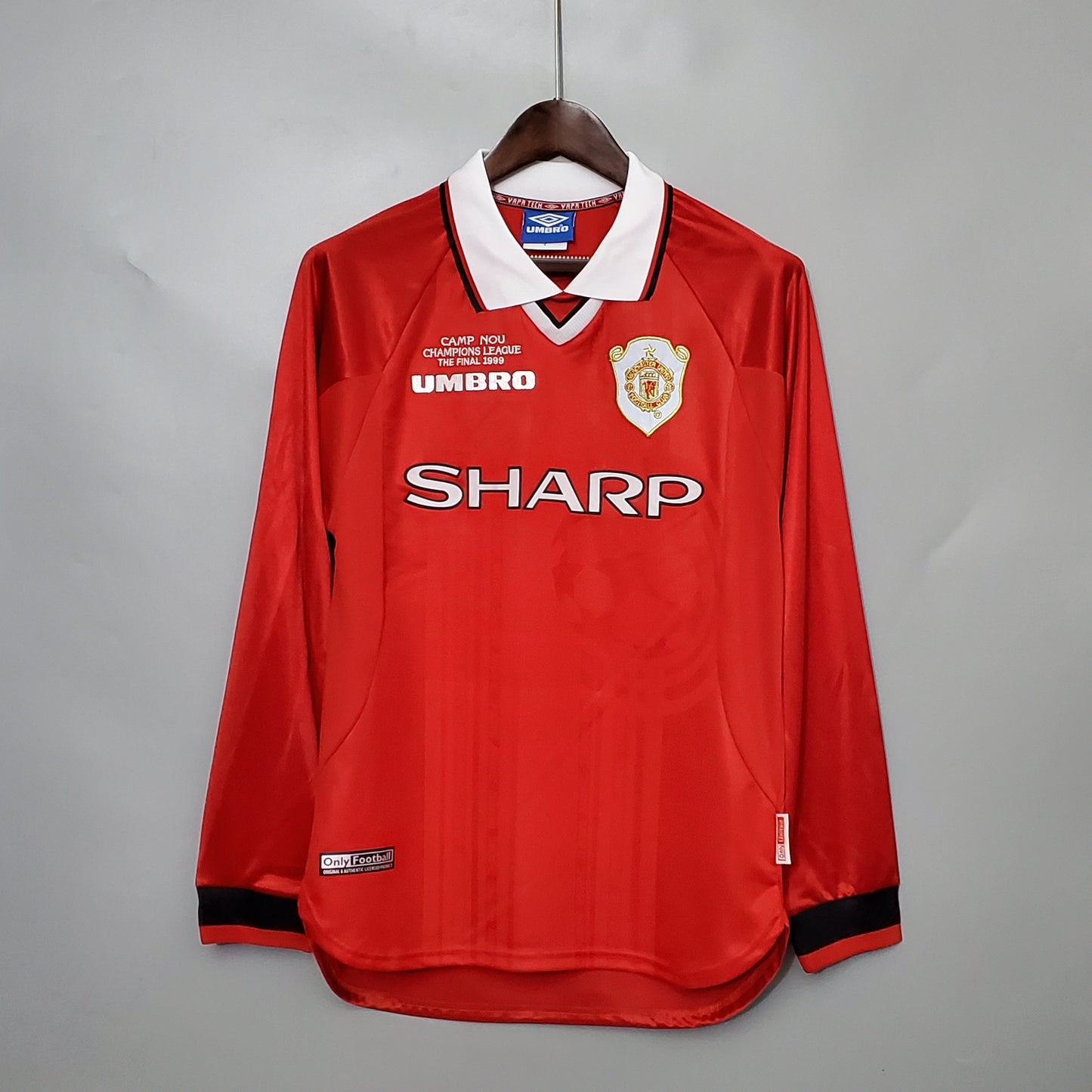 Manchester United Principal 99/00 Final Champions League - Manga Comprida