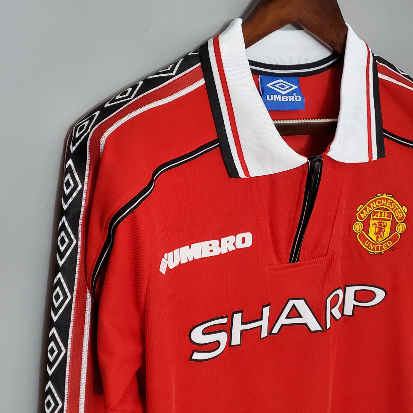 Manchester United Principal 98/00 - Manga Comprida