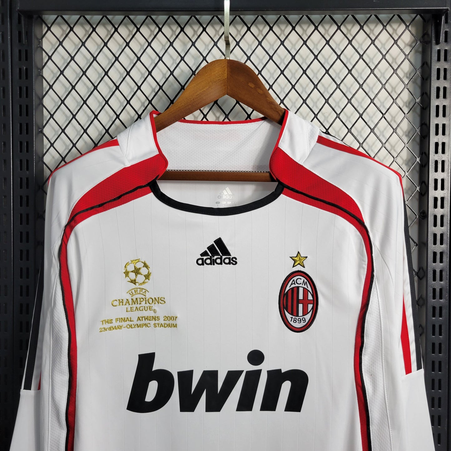 AC Milan Alternativa 06/07 Final Champions League - Manga Comprida