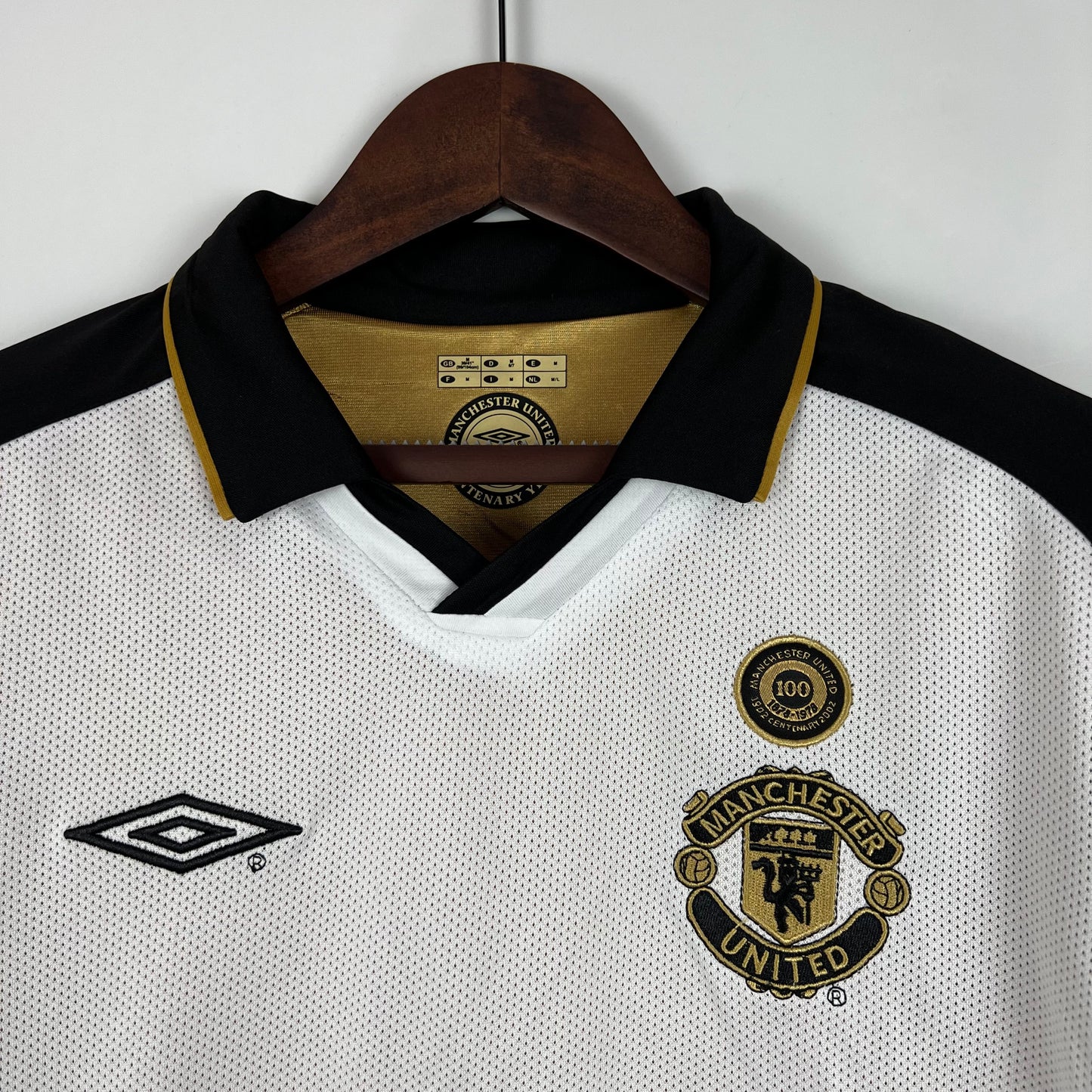 Manchester United 01/02 (Reversível) 100º aniversário - Manga Comprida