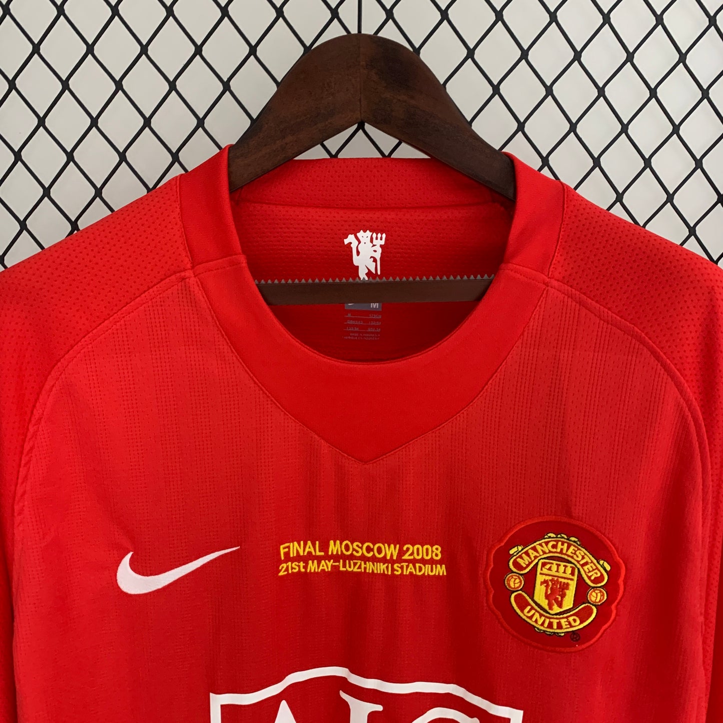 Manchester United Principal 07/08 Final Champions League - Manga Comprida
