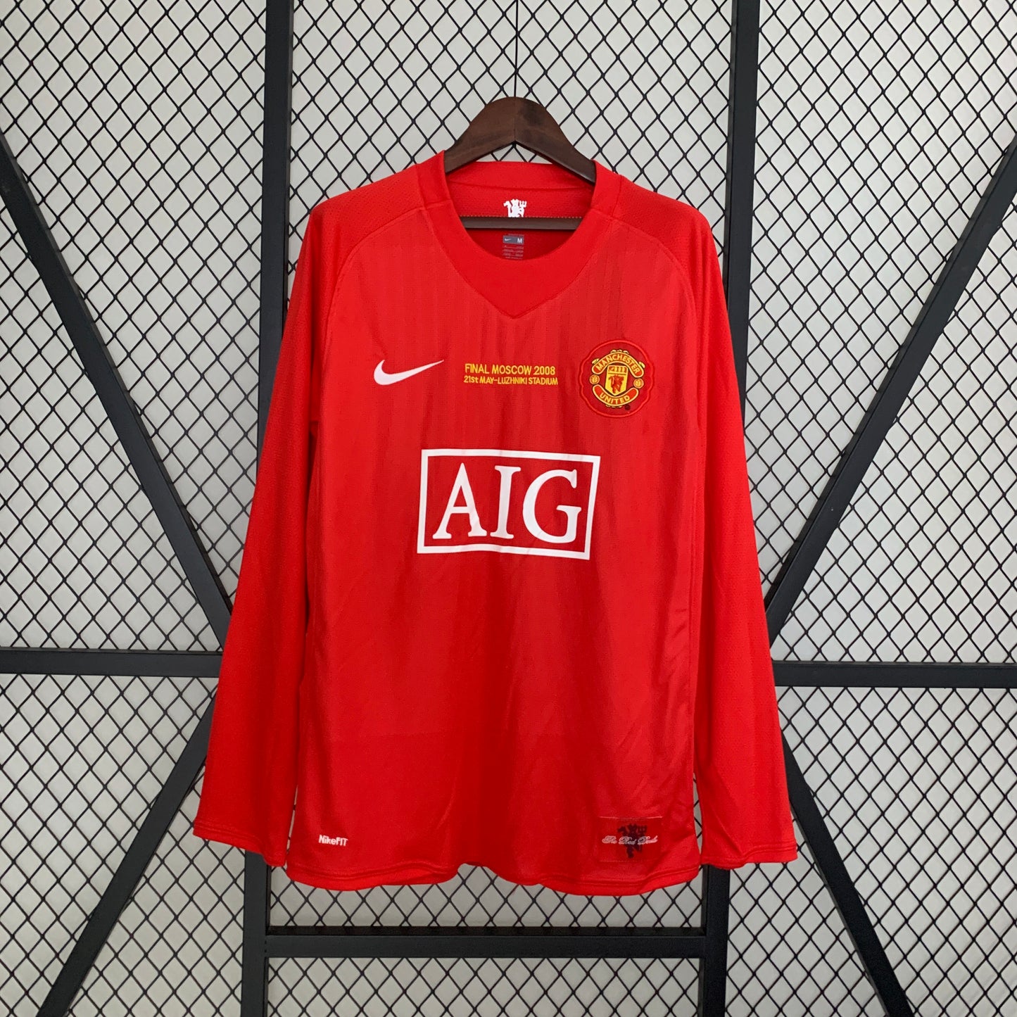 Manchester United Principal 07/08 Final Champions League - Manga Comprida