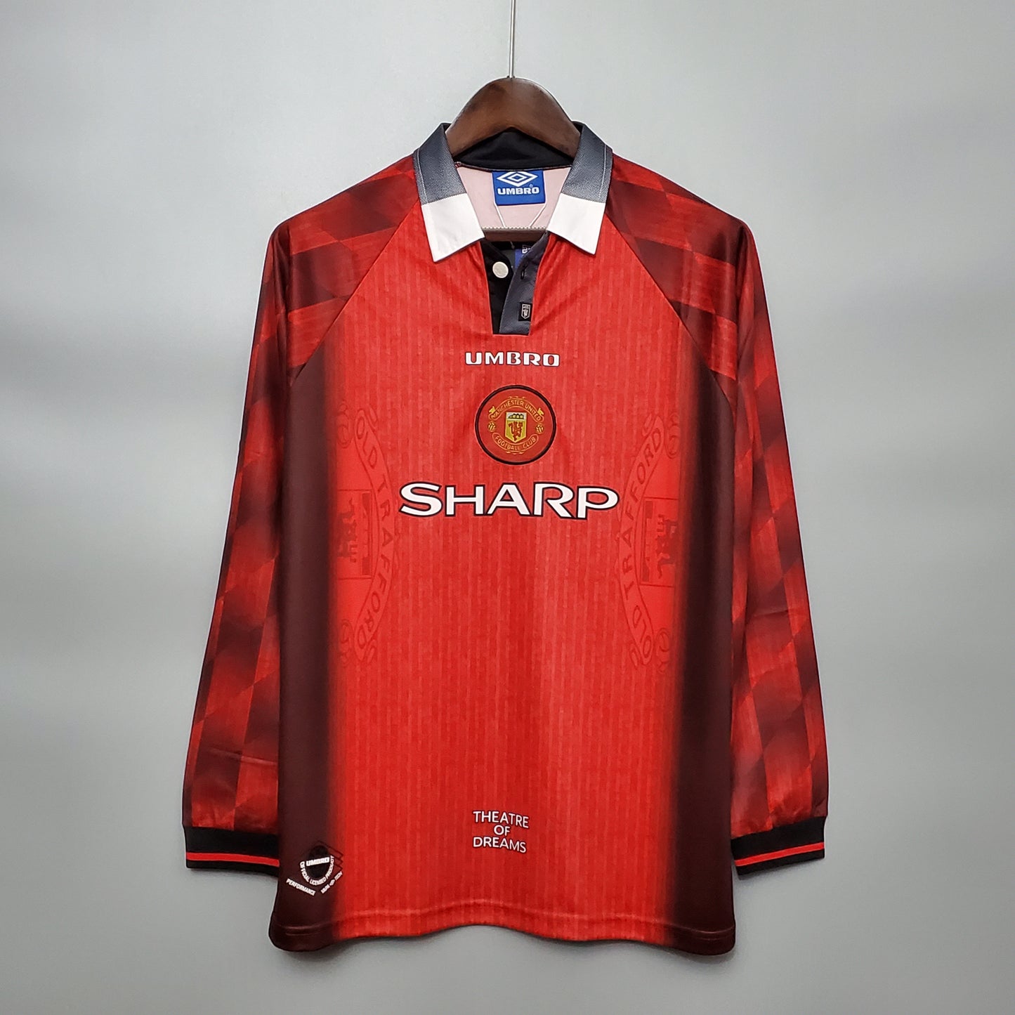 Manchester United Principal 96/98 - Manga Comprida