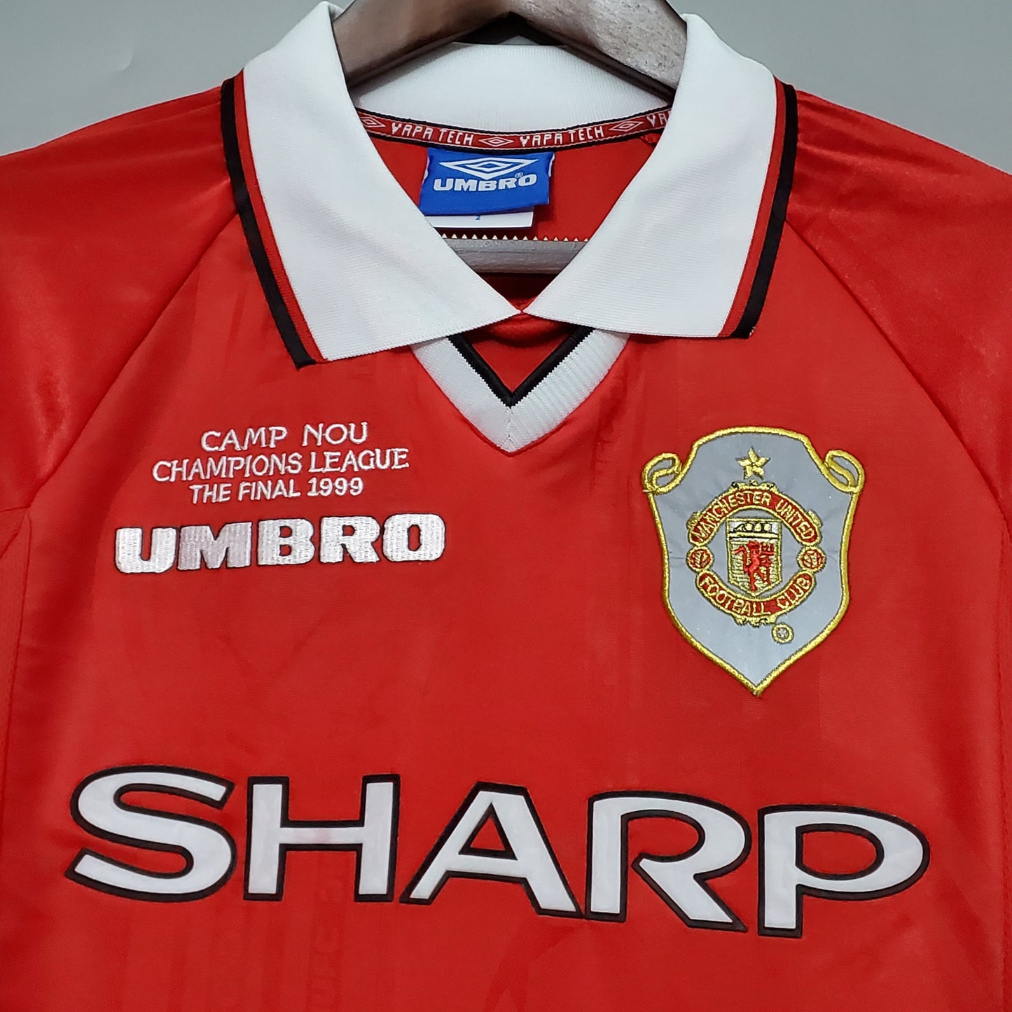 Manchester United Principal 99/00 Final Champions League - Manga Comprida