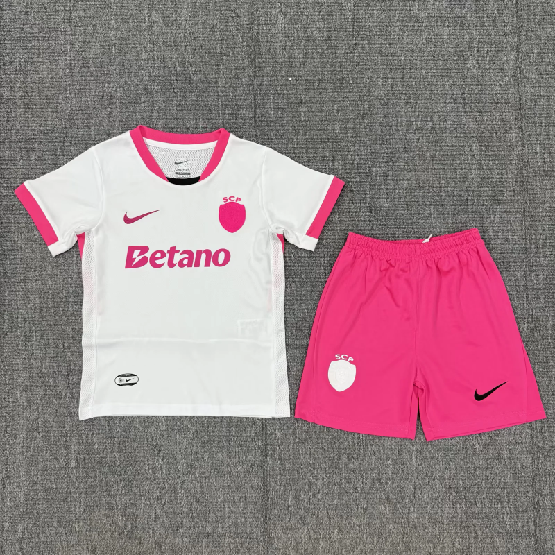 Kit de Criança Sporting Edição Especial "Outubro Rosa" 25/26