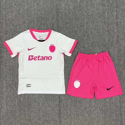 Kit de Criança Sporting Edição Especial "Outubro Rosa" 25/26