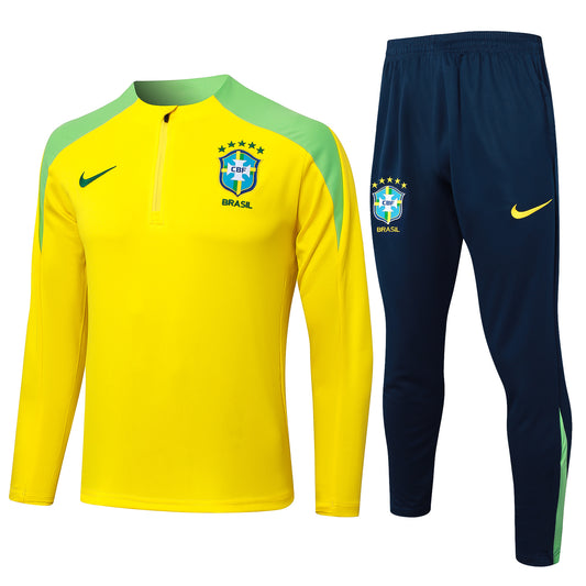 Brasil - Fato de Treino - Meio Zip