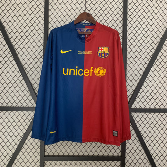 Barcelona Principal 08/09 Final Champions League - Manga Comprida