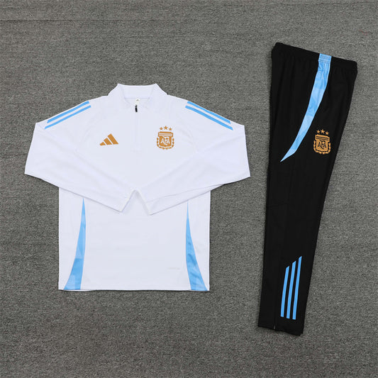 Argentina - Fato de Treino - Meio Zip
